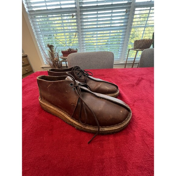 CLARKS ORIGINALS DESERT TREK TAN LEATHER LIMITED EDITION \